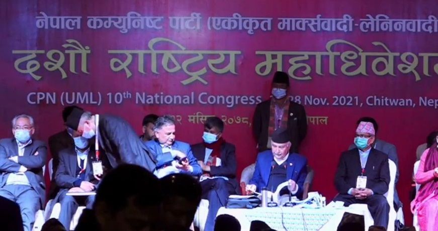 ओलीको समूह : वरिष्ठ उपाध्यक्षमा  ईश्वर पोख्रेल, उपाध्यक्षमा सुवास नेङ्वाङ