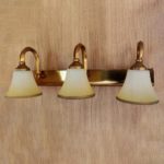 Golden Picture Light With Three Lamp Heads - Image 2