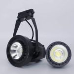 Black Track Bracket and Par 30Watt Warm Cob Bulb Set