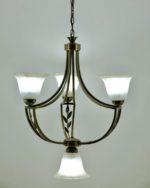 Simple Yet Elegant Antique Bronze Chandelier - Image 2