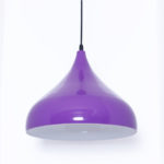Purple Pendant Light With White Inner