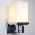 Wall Lamp Chrome Base And Glass