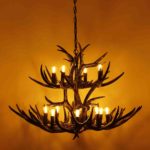 Antique Antler Deer Chandelier Large - Image 2