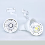 White Track Bracket and Par 30Watt Warm Cob Bulb Set