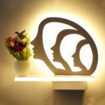 White Three Faces LED Wall Light - Image 2