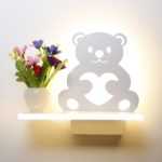 LED Wall Light teddy & FLower Lovers