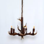 Antique Antler Deer Chandelier Small - Image 2