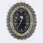 Sixkey Wall Clock Peacock Feather