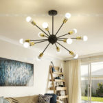 Modern Sputnik Design Chandelier - Image 2