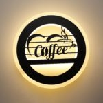 LED Coffee Pattern Wall Lamp