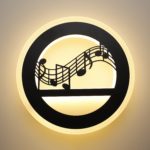 LED Music Icon Pattern Wall Lamp