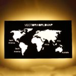 Vector Wolrld Map LED Wall Lamp - Image 2