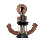 Vintage Wooden Anchor Wall Light