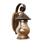 Antique Black Gold Wall Light