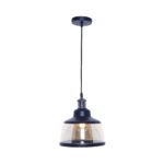 Glass Pendant Light With Antique Holder - Image 2