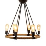 Rustic Rope Ring Chandelier