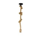 Vintage Hemp Rope Pendant Light With 1 Holder