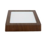 12wt Wooden Square Warm Led Panel Surface Mount Light