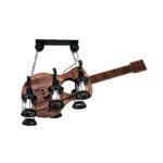 Loft Hanging Guitar Light With Six Lamp Head