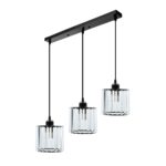 Crystal With Black Color Iron 3in1 Hanging Light