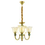 Antique Bronze Floral Chandelier