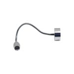 Warm LED Bendable Silver Reading Wall Light