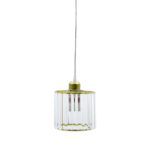 Crystal With Gold Color Iron Hanging Light