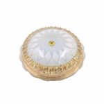 Multi Light Mode Golden Crystal Ceiling mount Light