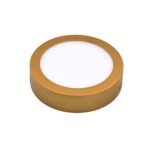 12wt Gold White Led Panel Surface Mount Light