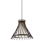 Stick Pendant Light Spiral Design