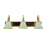 Golden Picture Light With Three Lamp Heads