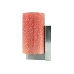 Simple Minimal Red Cylindrical Wall Light