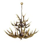 Antique Antler Deer Chandelier Large
