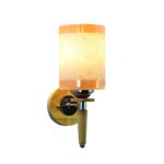 Simple Minimal Wood Glass Combination Wall Light