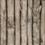 Fence Log Designed Wallpaper