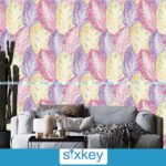 Yellow, Purple and Red Color 3D Wallpaper