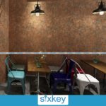 Brown Color Designed Wallpaper