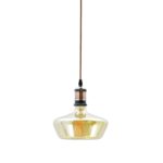 Industrial Pendant Light With Antique Holder