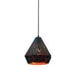 Modern Black Pendant Light With Golden Color Inner