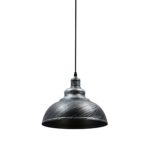 Rustic Vintage Design Pendant Light Black Silver