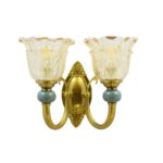 Antique Wall Lamp With Floral Pattern