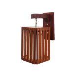 wooden 20 Stick Wall Light