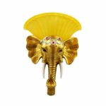 Artistic Elephant Wall Lamp With Yellow Glass