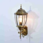 Antique Black and Gold Wall Light - Image 2