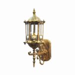 Timeless Indoor outdoor Black and Gold Wall Light