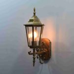 Timeless Indoor outdoor Black and Gold Wall Light - Image 2