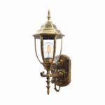 Timeless Indoor outdoor Black and Gold Wall Light