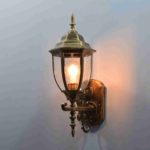 Timeless Indoor outdoor Black and Gold Wall Light - Image 2