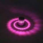 Spiral Pink LED Wall Light