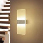 Modern LED Acrylic Wall Light with Silver Belt